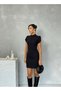Waist-Fitted Button-Detail Puff-Shoulder Mini Women's Amelia Dress for Special Occasions and Daily Wear - 3