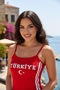Turkey Striped Crop T-Shirt