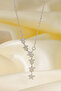 Shooting Star Themed Shiny Stone Y Necklace - 3