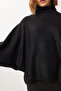 Bat Sleeve Turtleneck Knitwear Sweater Lmt0049 Black - 6