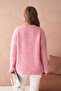 Women's Crew Neck Bürümcük Soft-Textured Oversized Knitwear Sweater - 5