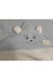 Bebe Wersoft 3 Thread Knitwear with Fleece Inside Winter Ka Hooded Blanket 90 X 80 cm - 3