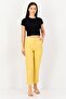 Women Chino Fit Solid Stretchable Straight Leg Pants, Mustard - 3