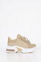 Mdl 493 Butterfly Buckle Detail Lace-Up Sneakers - 2