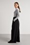 Women's Black Pleated Palazzo Pants 30068 - 6
