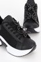 Mdl 493 Butterfly Buckle Detail Lace-Up Sneakers - 3