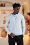 Regular Fit Stretch Fabric Self Striped Transitional Sports Sweater - 3