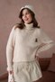 Women's Turtleneck Embroidered Detail Soft-Textured Ribbed Knit Sweater - 4