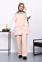 Beige Zippered Vest and Pants Scuba Suit