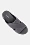 Men Textured Slip On Arabic Sandals, Grey - 2