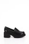 Jvl 706 Buckle Detail Heeled Loafer