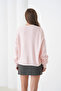 Women's Crew Neck Soft Textured Oversize Knitwear Sweater - 6