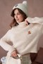 Women's Turtleneck Embroidered Detail Soft-Textured Ribbed Knit Sweater