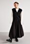 Women's Black Plush Knitwear Vest 92 - 4