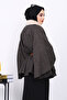 Mink Collar Fur Belted Poncho - 4