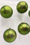Christmas Pine Tree Ornament Green 8 cm Figured Shiny 6-Piece Cici Ball - 8