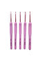 Ergonomic Silicone Crochet Hook Set (2-2.5-3-3.5-4) Hts4