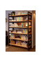 6 Layer Modern Multifunctional Bookshelf with Wall Mounted and Floor Standing Design 120 CM