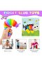 Assorted Color Fidget Slug Toy - 3pcs Sensory Fidget for Kids & Adults - 4