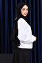 Ecru Crew Neck Shaded Three-Thread Sweat - 3