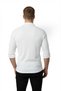 Men's White Lycra Fabric Ribbed Slim Fit Long Sleeve Shirt 2500805 - 7