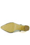 Panula Exclusive Gold Stone Mesh Open Back Evening Dress Shoes - 6