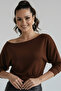 Women's Boat Neck Off-Shoulder Blouse - 4