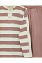 Polo Collar Buttoned Striped Knitwear Set -G.Kurusu - 6
