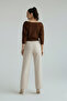 Women's Boat Neck Off-Shoulder Blouse - 5