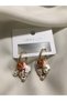 Pink Charm Hoop Earrings - Authentic Earrings - 3