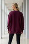 سويت شيرت نسائي برقبة دائرية قصة فضفاضة مكون من 3 قطع - 5