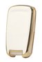 Opel Astra J Mokka Insignia Chevrolet Cruze Compatible Nano Sustalı 3 Button Key Case White-Gold - 3