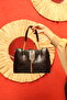 4 Compartment Women's Shoulder Bag with Gold Accessories - Crossbody Strap - 5