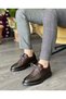 Brown Genuine Leather Eva Sole Lace-Up Casual Shoes - 2