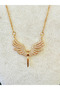 Stoned Phoenix Steel Necklace - 2