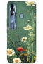 Tecno Spark 7 Pro Case Hd Pattern Printed Back Cover - Green Daisy