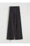 Lcw Vision Anthracite Elastic Waist Wide Leg Women's Knitwear Pants - 2