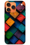 iPhone 17 Pro Max Case Hd Pattern Printed Back Cover - Square Pattern