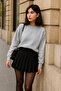 Women's Crew Neck Winter Oversized A.Gray Sweater - 5
