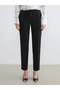 Lcwaikiki Classic Black Women's Trousers with Elastic Waist and Carrot Cut