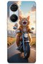 Reeder S19 Max Pro S Edge Case Hd Pattern Printed Back Cover - Crazy Cat