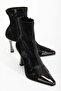 Women's Heeled Boots Toe Detailed Black - 6