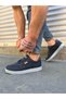 Jy0118 Rex Lace-Up Linen Fabric Men's Casual Sneaker Shoes Kgt - Smoked - 2