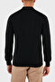 100% Wool Regular Fit Half Zip Polo Neck Sweater Men's Polo Neck Sweater 55125 14290 0 - 2