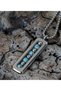 Men's 316L Turquoise Natural Stone Turquoise Steel Necklace