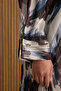 Beige Patterned Viscose Dress - 5