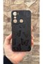 Infinix Hot 20I Compatible Black Butterfly Patterned Silicone Shock-Absorbing Rubber Case - 2