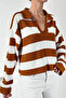 Women's Polo Neck Knitwear Sweater - 2