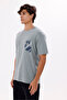 Crew Neck Comfortable Fit Soft Grip Front Print Detailed Short Sleeve T-Shirt - 2
