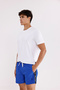 Logo Striped Detail Zippered Pocket Drawstring Elastic Waist Quick Dry Matte Surface Short Leg Sea Shoes - 6